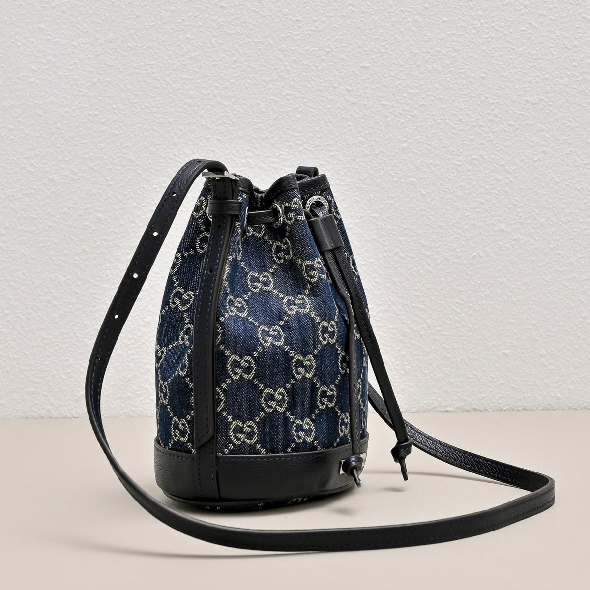 GUCCI Generation GG Denim Bucket Bag-875237